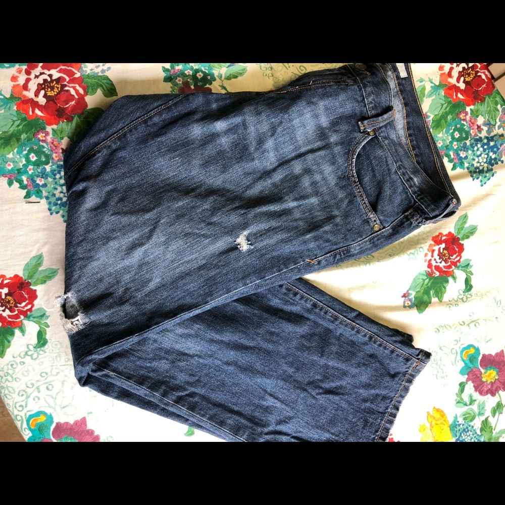 Old Navy destructed jeans